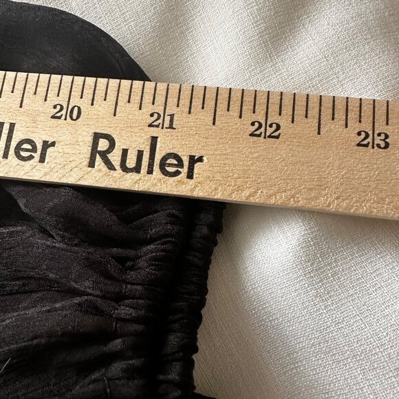 Calvin Klein Women's V-Neck Textured Blouse Size 2X Black 3/4 Sleeve Top - Picture 12 of 12